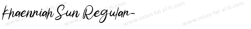 Khaenriah Sun Regular字体转换